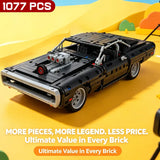 New 1077PCS Technology Racing Car Building Blocks Set DIY Assemble Bricks Toys for Kids Boys Adults Creative Play Christmas Gift