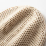 MERRILAMB Men's Pure Cashmere Ribbed Beanie | Soft & Warm
