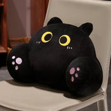 Thickened Cat Back Cushion Siamese Calico Cat Sofa Bed Chair Lumbar Support Cushion Comfortable Throw Pillow Home Decor Girl