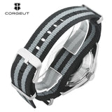 41MM Sapphire Glass 100m Waterproof Japan  Automatic Luminous Mens Watch Nylon Strap