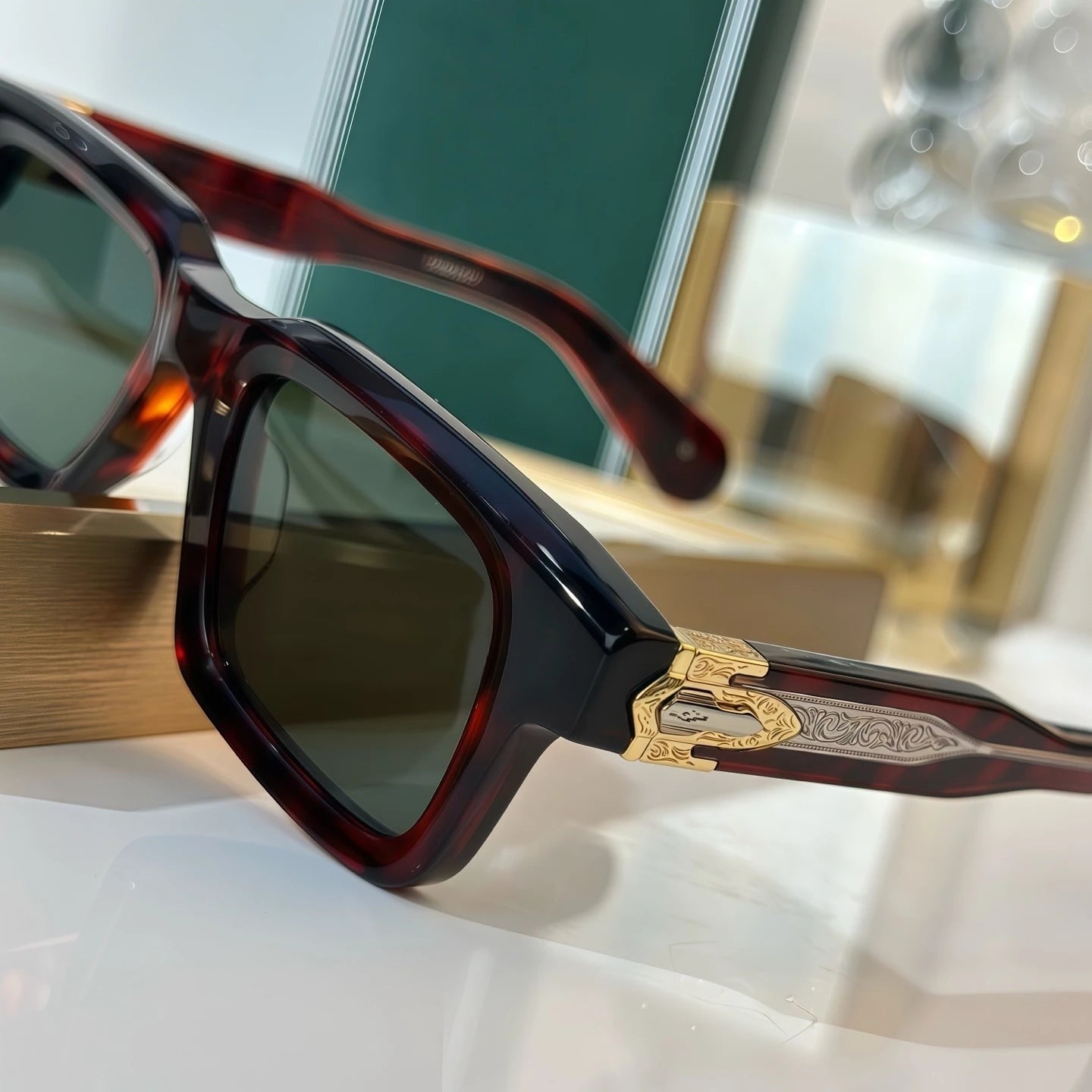DILTA Belvedere Acetate Square Sunglasses – UV400 Women