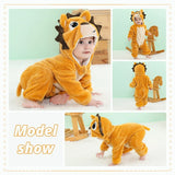 Plush Hooded Baby Winter Romper