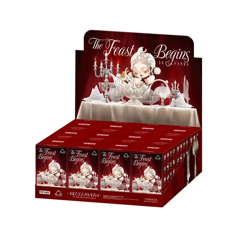 POP MART SKULLPANDA The Feast Begins Series Mystery Box Genuine Blind Box Guess Toys gift Ornament Figurines Home Decor Desktop
