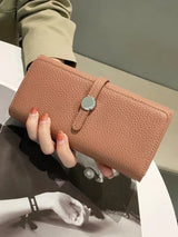 Genuine Leather Wallet Women Long Clutch Fashion Luxury Brand Ladies Purses Card Holder Zipper Coin Pocket High Quality Billfold