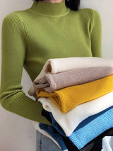 Women's Mock Neck Knit Sweater