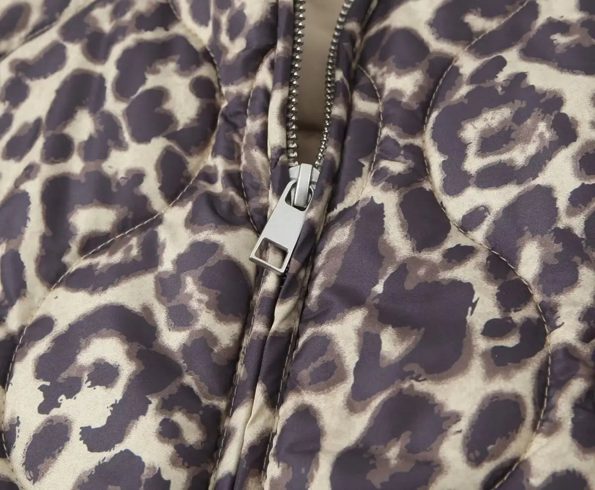 Casual Full-Zip Cotton Jacket – Autumn/Winter Fashion Coat with Curled Edge