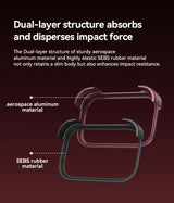 Aluminum Bumper iPhone Case with Arc Design