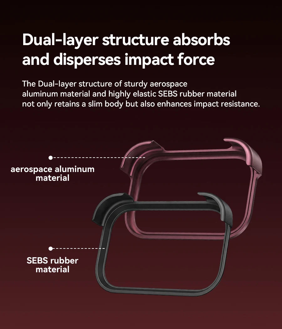 Aluminum Bumper iPhone Case with Arc Design