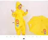 Kids Waterproof Dinosaur Raincoat – Hooded Jumpsuit