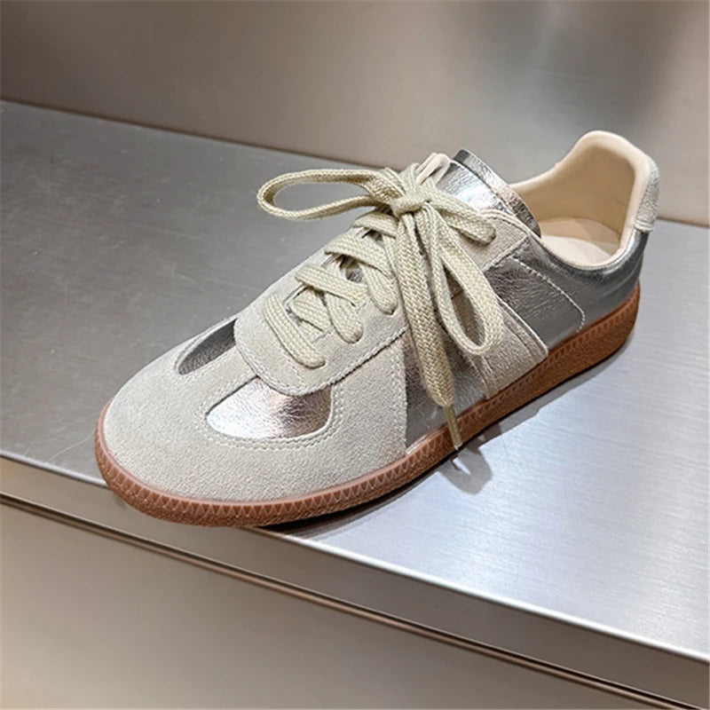 MORAZORA 20 Colors Ins New Genuine Suede Leather Women Flats Lace Up Colors Spring Summer Flat Shoes Casual Sneakers Footwear
