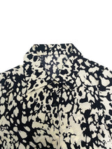 Elegant Print Belted Midi Dress