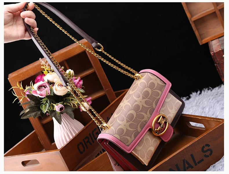 Color-Contrast Designer Crossbody Bag