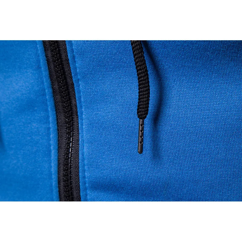 Men’s Slim Fit Polka Dot Zip Hoodie