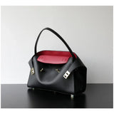Niche Light Luxury High-end Leather Large-capacity First-layer Cowhide Women's Handbag Tote Bag Commuter Leisure Versatile