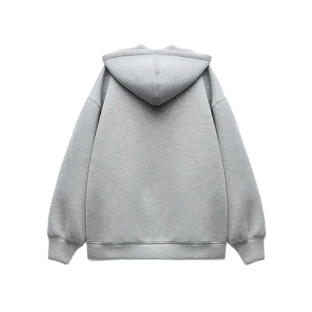 Women’s Relaxed Fit Hooded Zip Sweatshirt