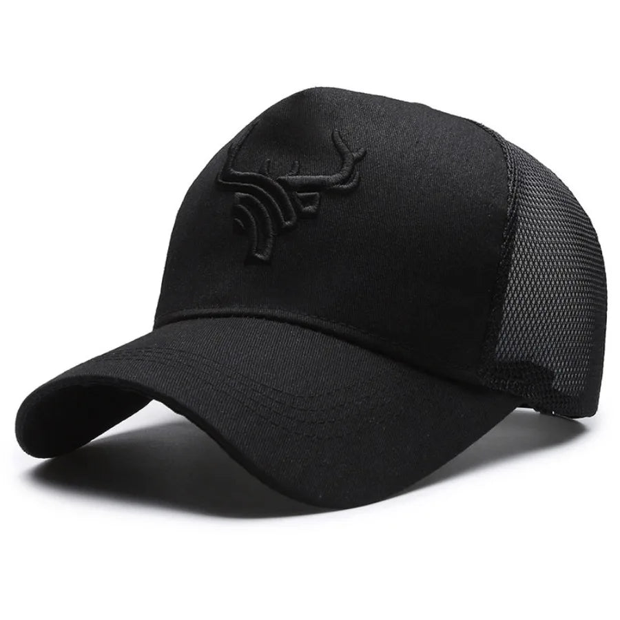 Unisex Antlers Embroidery Baseball Cap – All Seasons