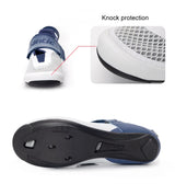 Santic Pro Triathlon Cycling Shoes Mens Road Riding Biking Sneakers Upgraded Glassfiber Outsole Breathable Bicycle Lock Shoes