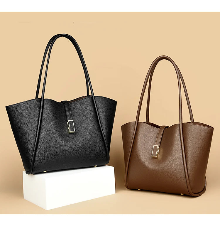 High Quality Soft Leather Shoulder Crossbody Bags For Women Large Capacity Luxury Bag Brand Designer Casual Handbag Sac A Main