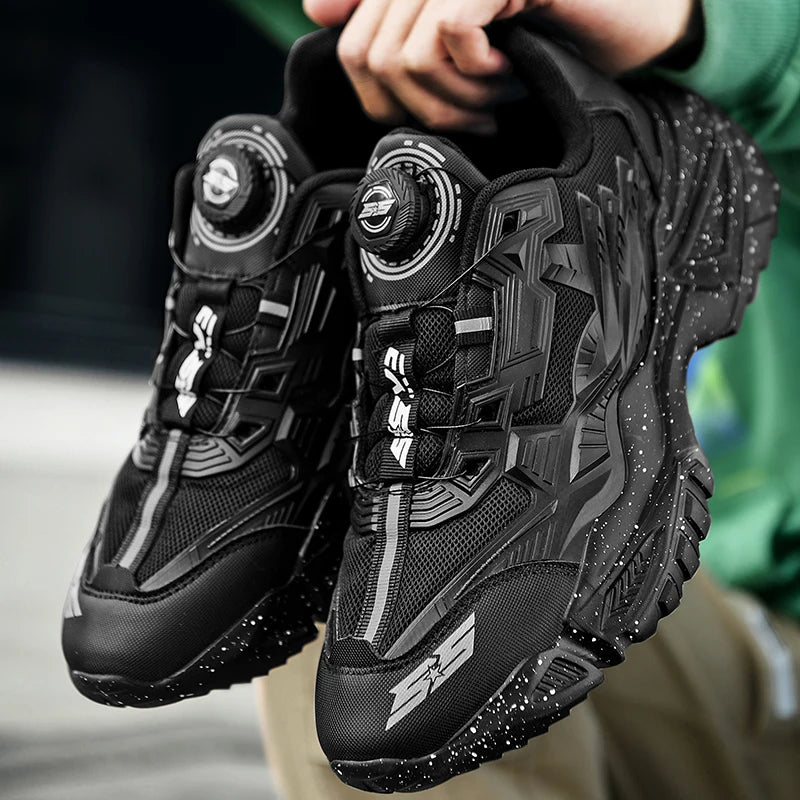 Men's Breathable Mesh Lace-Up Sneakers