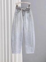 Spring Summer Loose Wide Leg High Waist Denim Jeans
