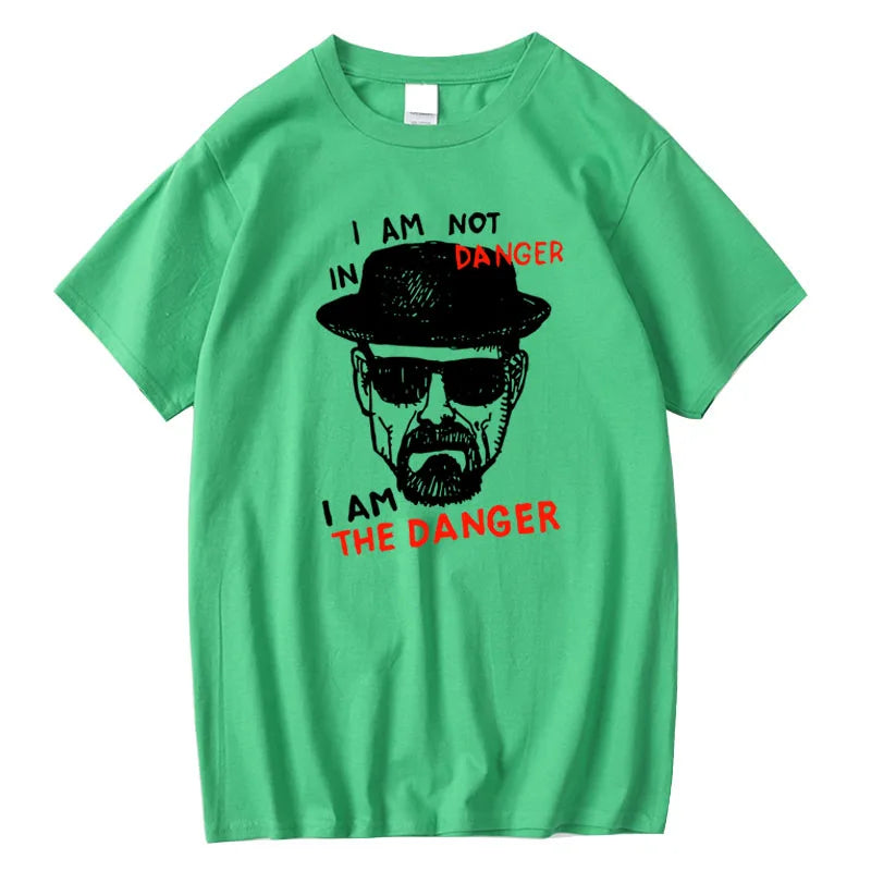 Men's T-shirt 100% Cotton Short Sleeve Breaking Bad Men T-shirt Casual Heisenberg Print Summer Tshirt Cool T-shirt Male Men Tops
