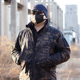Men's Tactical Winter Down Jacket – Waterproof Outdoor Parka