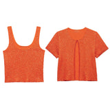 Sequin Knitted Jacket & Camisole Set - Summer Office Wear