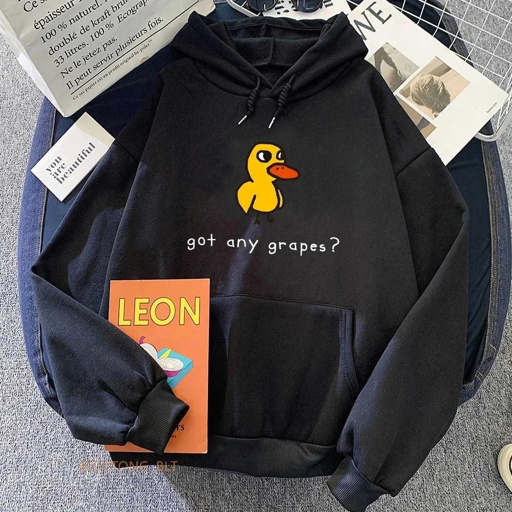 The Duck Song "Got Any Grapes" Printed Hoodie