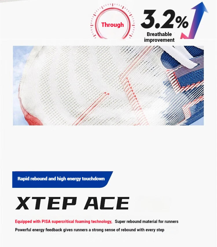Xtep 160X 5.0 Running Shoes  Professional Marathon PB Carbon Plate Sport Shoe Non-Slip Wear-Resistant Sneakers 977119110004