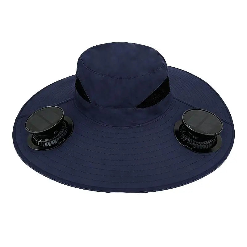 Solar-Powered Cooling Bucket Hat | UPF 50+ Wide Brim