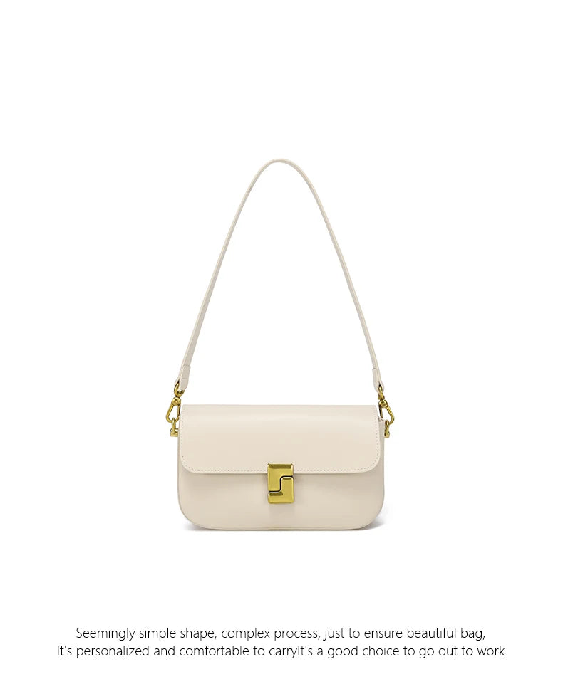 Women’s Split Leather Shoulder Bag Trend Brand Small Square Bags Luxury Designer Handbag Messenger bag for Female