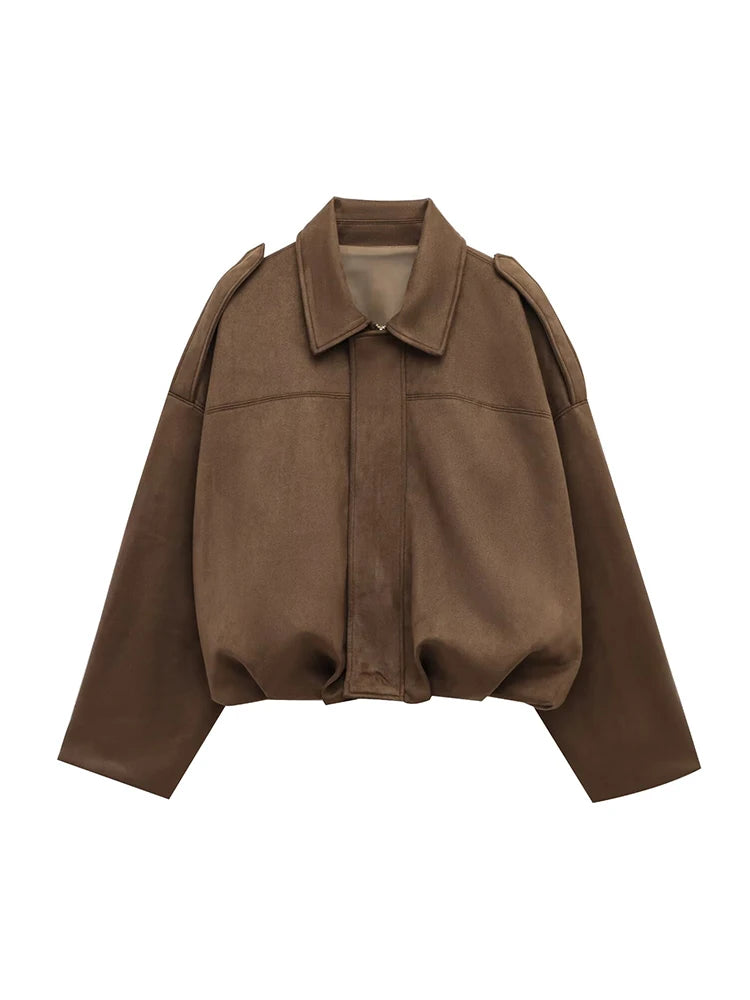 Women's Vintage Bomber Jacket – Effortless Chic