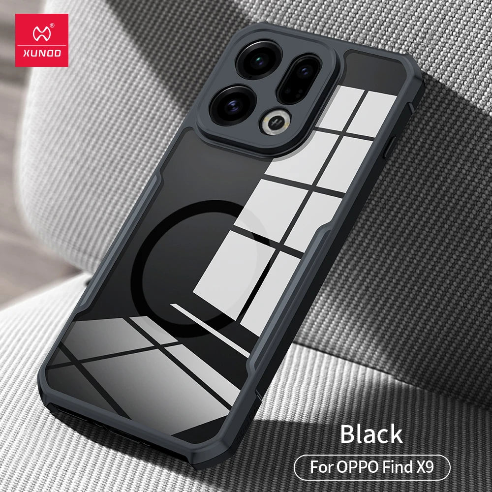 XUNDD Clear Case for OPPO Find X9 & X9 Pro