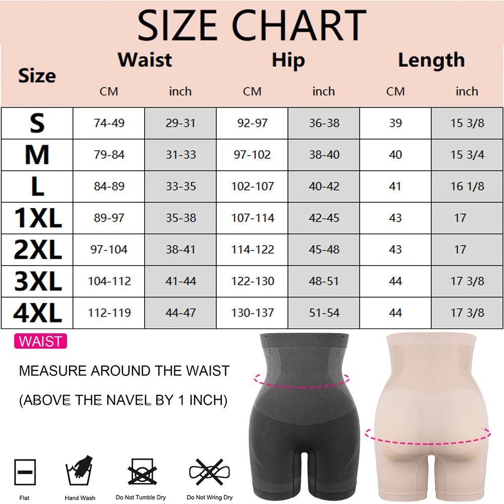 High-Waist Tummy Control Shaping Shorts
