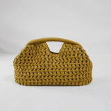 Fashion Straw Clip Shell Clutch Bag for Women Designer Paper Woven Handbags Casual vintage Handmade Summer Beach Bag 2026