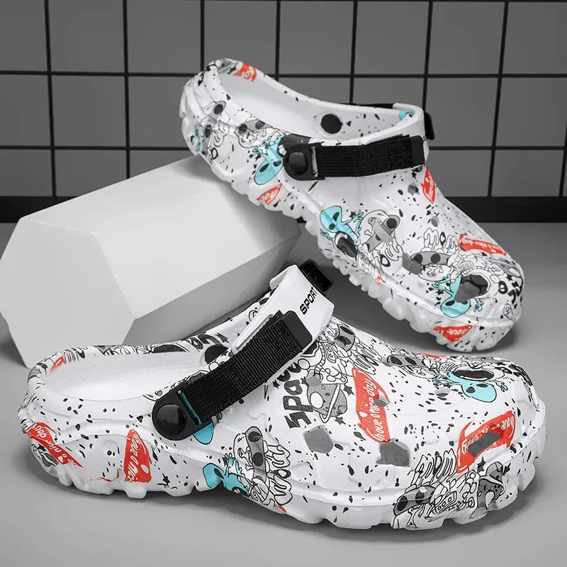 Men Shoes Slippers Men Garden Flat Sandals Platform Sandals Man Summer Sandals 2025 Male Sneakers Outdoor Flip Flops Home Clogs