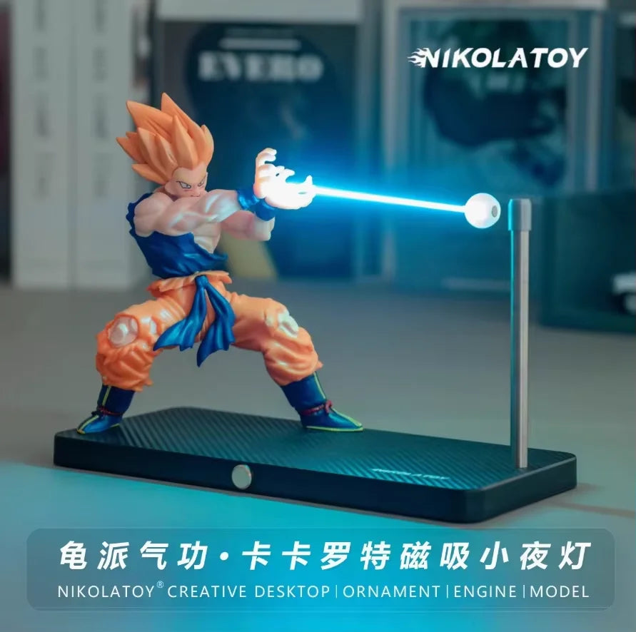 Rechargeable Dragon Ball Gogeta Lamp Gogeta Ligh Son Goku Light Lamp Magnet Light Model Kakarotto Kamehameha Wave Vegetmagnetic 