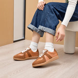 DIMANYU Women's Genuine Leather Bow Flats | Sizes 35–44