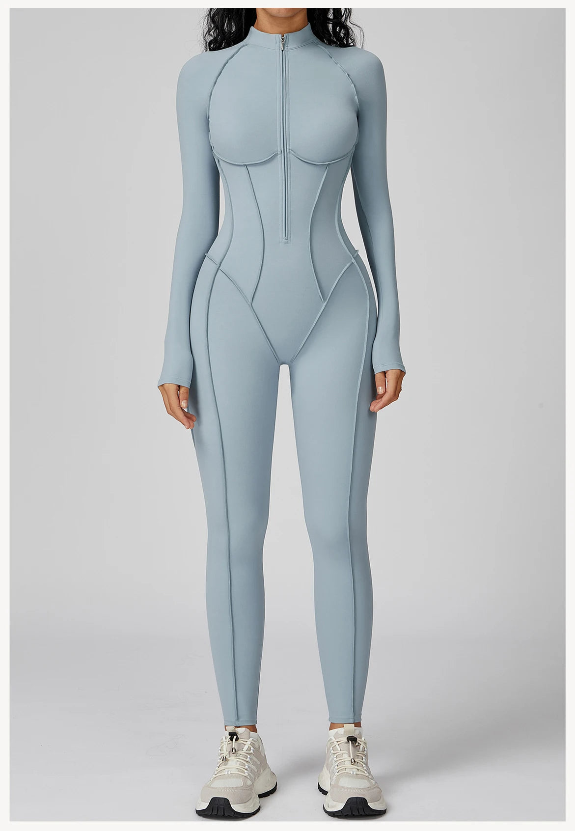 Long-Sleeved Performance Yoga Bodysuit