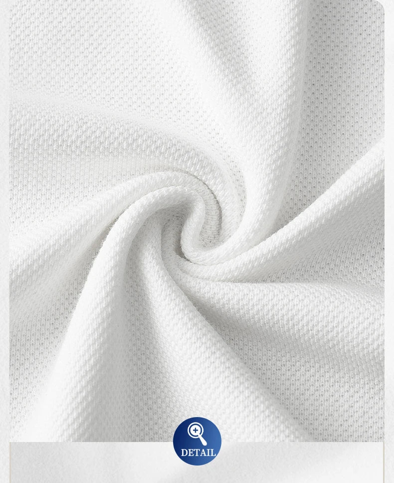 Men's Embroidered Cotton Polo Shirt – Breathable Summer Fit