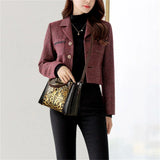 New Vintage Embossed Handmade Handbag For Women Versatile PU Leather Shoulder Bag 3 Layers Large Capacity Crossbody Bags Female