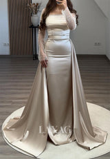 Contessa Off-Shoulder Sequin Mermaid Evening Gown