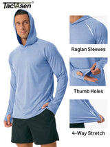 Men's UPF 50+ Sun Hoodie — Long Sleeve Quick-Dry Rash Guard