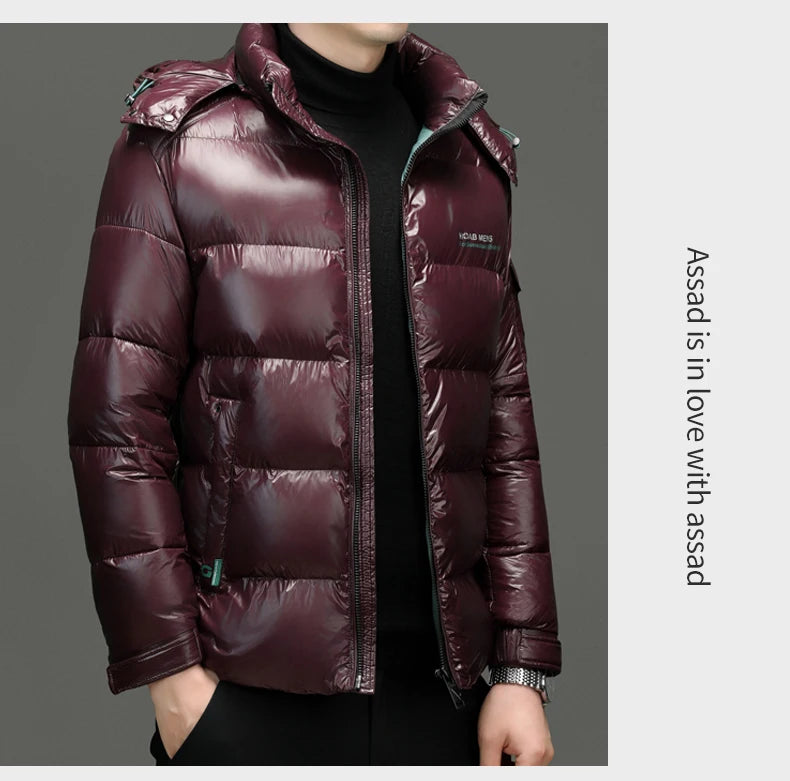 Men's Quilted Hooded Parka – Warm Winter Jacket
