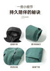 2026 Same as bird home Outdoor Sports Camping Mountaineering Fashion Men's Windproof British Wind Hooded Simple Storm Jacket