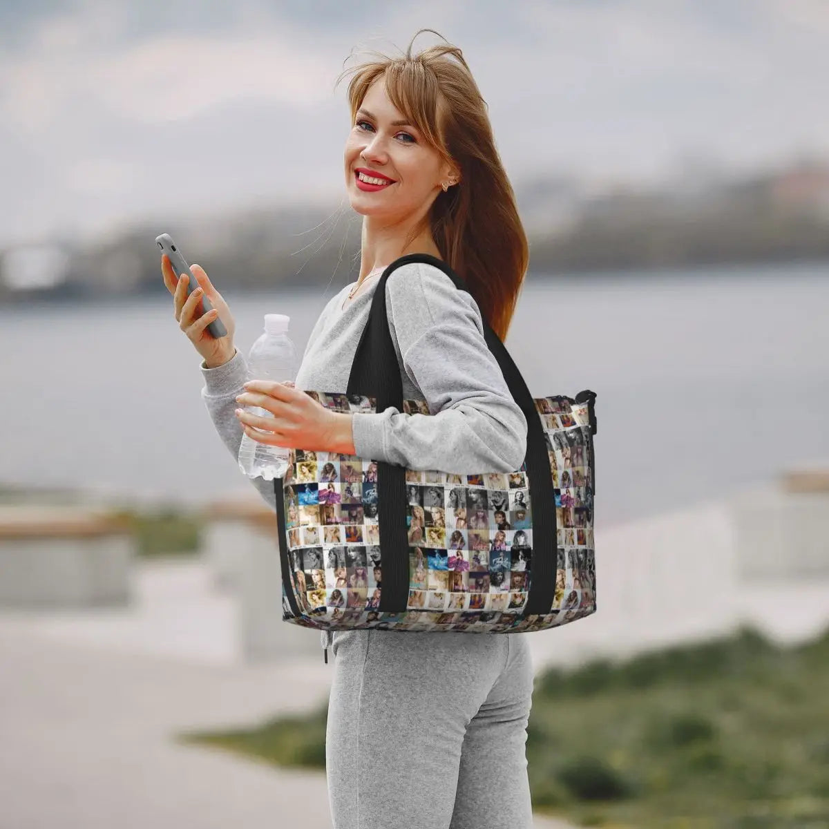 Custom The Eras Tour 1989 Taylor's Swift's American Pop Singer Tote Bag Women Large Capacity Beach Gym Travel Bags