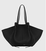 YUZEFI Women Tote Bag Solid Color Retro Minimalist Relaxation Luxury Versatile Daily Commuter Travel Large Capacity Shoulder Bag