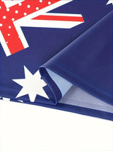 Australian Flag Kangaroo Print Men's Polo Shirt