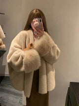 Women's Faux Mink Fur Coat – Loose Fit