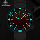 ADDIESDIVE Automatic Watches For Men 1000M Waterproof Sapphire Flame Clouds Texture Luxury BGW9 Luminous New AD2526 Diving Watch